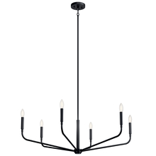 Kichler 52719BK - Chandelier 6Lt