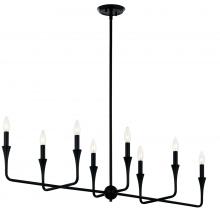 Kichler 52693BK - Linear Chandelier 8Lt