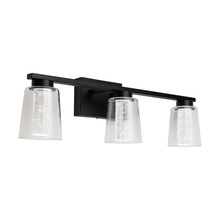 Artcraft AC7353BK - Dalton Collection 3-Light Bathroom Vanity Fixture Black