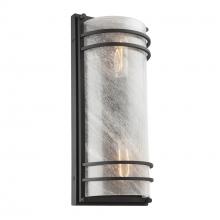 Artcraft AC8730BK - Keswick 1 Light Outdoor Wall Sconce, Black