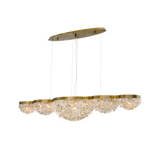Eurofase Gold US 31831-017 - MONDO,15LT CHANDELIER,LINR,GLD