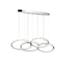 Eurofase Gold US 33731-018 - SCOPPIA,4LT LED CHNDLR,LNR,CHR