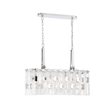 Eurofase Gold US 33742-014 - VIVIANA,7LT CHANDLR,OVAL,CHR