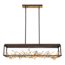 Eurofase Gold US 35642-015 - AERIE,8LT LED RECT CHANDLR,BRZ