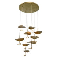 Eurofase Gold US 41910-016 - LAGATTO,9LT CHANDELIER,BRZ