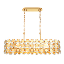 Eurofase Gold US 44287-020 - Perrene 8 Light Chandelier in Gold