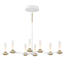 Eurofase Gold US 45714-023 - Torcia 16 Light Chandelier in White and Brass