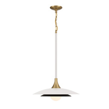 Eurofase Gold US 46441-010 - Welsh 1 Light Pendant in White and Black