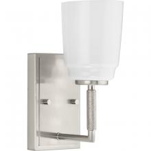 Progress P300503-009 - Spenser Collection One-Light Brushed Nickel Industrial Vanity Light