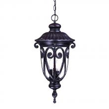 Acclaim Lighting 2126MM - Naples Collection Hanging Lantern 3-Light Outdoor Marbleized Mahogany Light Fixture