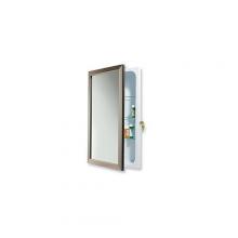 Broan-Nutone 625N244SNC - Specialty, Recessed,  25-1/2 in.W x 14 in.H, Locking, Satin Nickel Frame, Flat Mirrored Door.