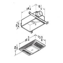 Broan-Nutone 656 - Heater/Light, White Plastic Grille, 100W Light.