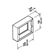 Broan-Nutone 84024BRG - Basic Styleline, Recessed,16 in.W x 26 in.H, Steel Cabinet, Brass Trim.