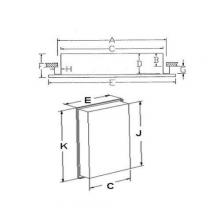 Broan-Nutone B7733 - Focus, Recessed, 16 in.W x 26 in.H, Plastic Body, Frameless Mirrored Door.