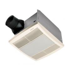 Broan-Nutone QTRE080FLT - Ultra Silent Bathroom Fan, Fan/Light, 42W Fluorescent Light, 4W Night Light, White Grille, 80 CFM.  