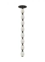 Visual Comfort & Co. Modern Collection 700CLR24BZ-LED927R-277 - Sean Lavin Collier 1-light dimmable LED pendant with dark bronze finish and crystal shade