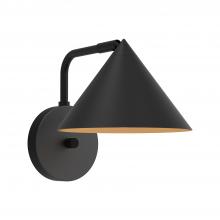 Alora Lighting WV485007MB - Remy 7-in Matte Black 1 Light Wall/Vanity